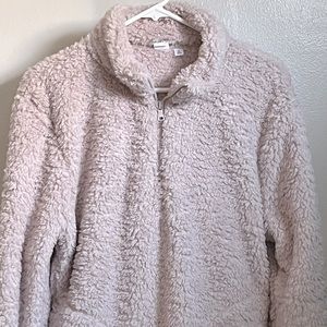 Gap Tall Sherpa Half Zip Pullover Jacket